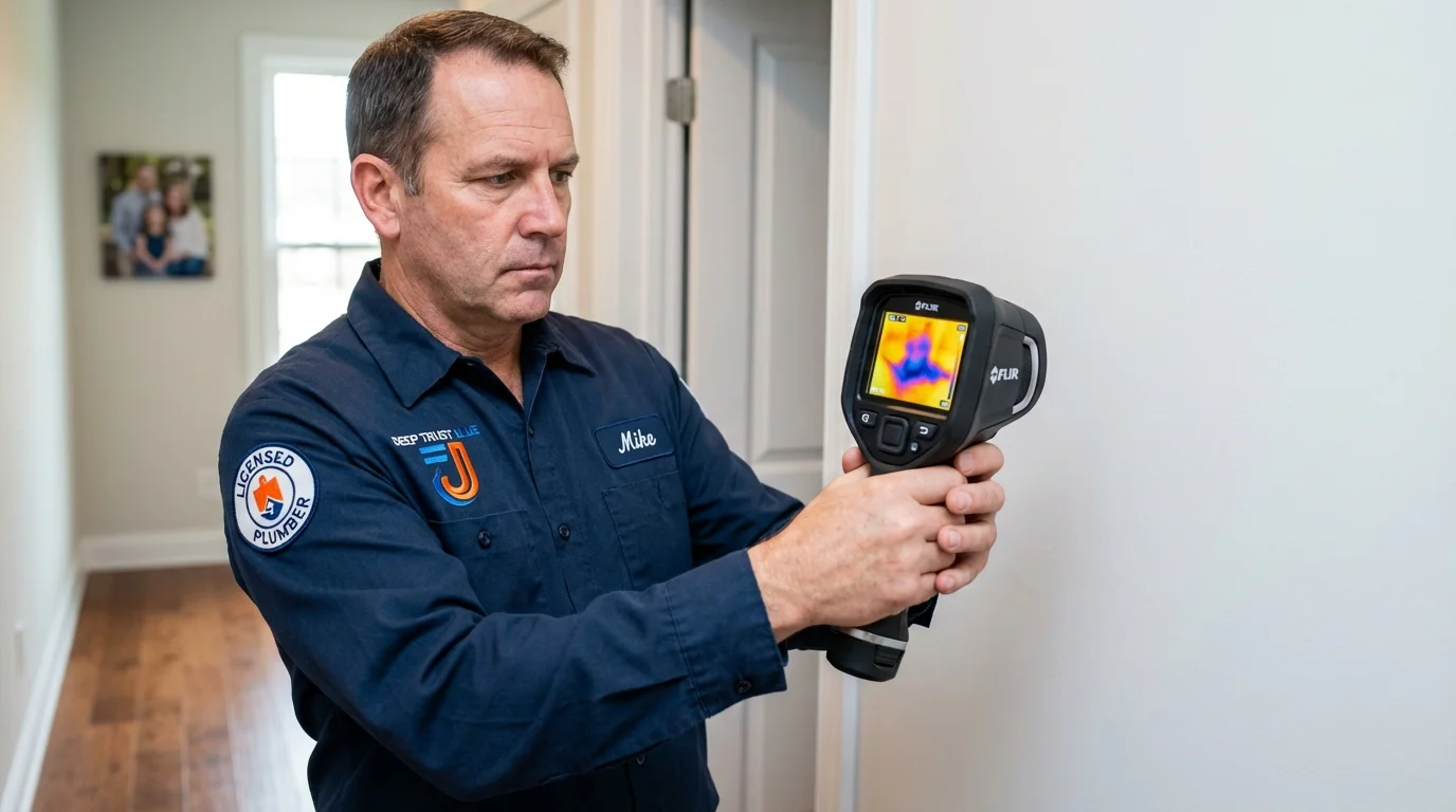 Thermal imaging leak detection by Johns Plumbing LLC in Sand Point